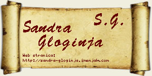 Sandra Gloginja vizit kartica